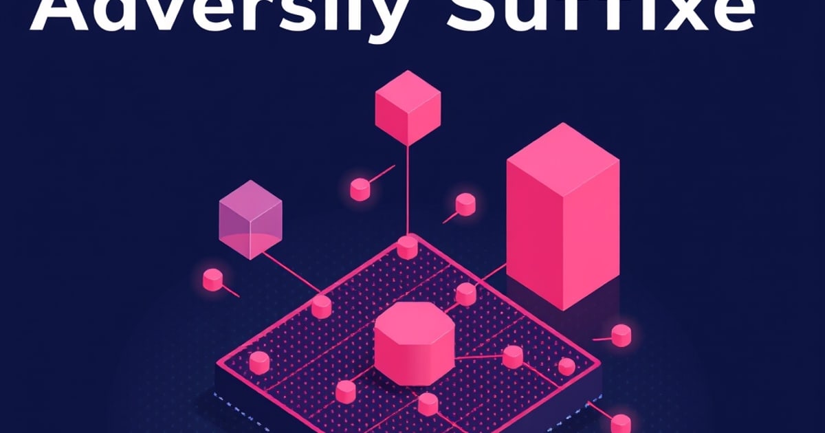 Isometric visualization of adversarial suffix tokens bypassing a language model safeguard.